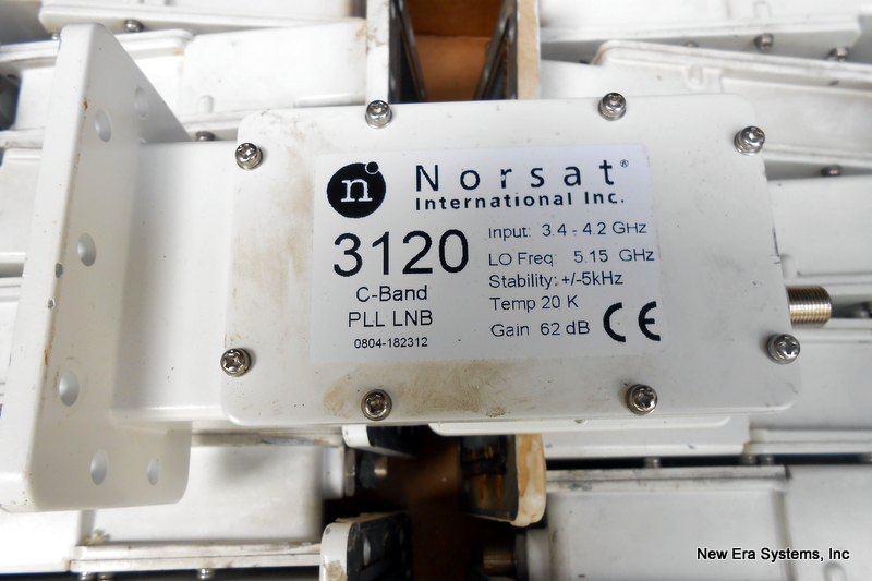 Photograph of boxes of Norsat 3120 LNBs